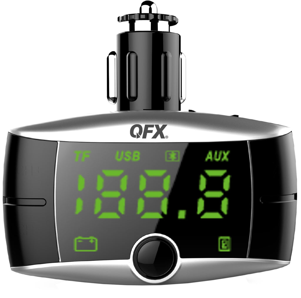 QFX FMT-10 Bluetooth Car FM Transmitter - USB - LED Display