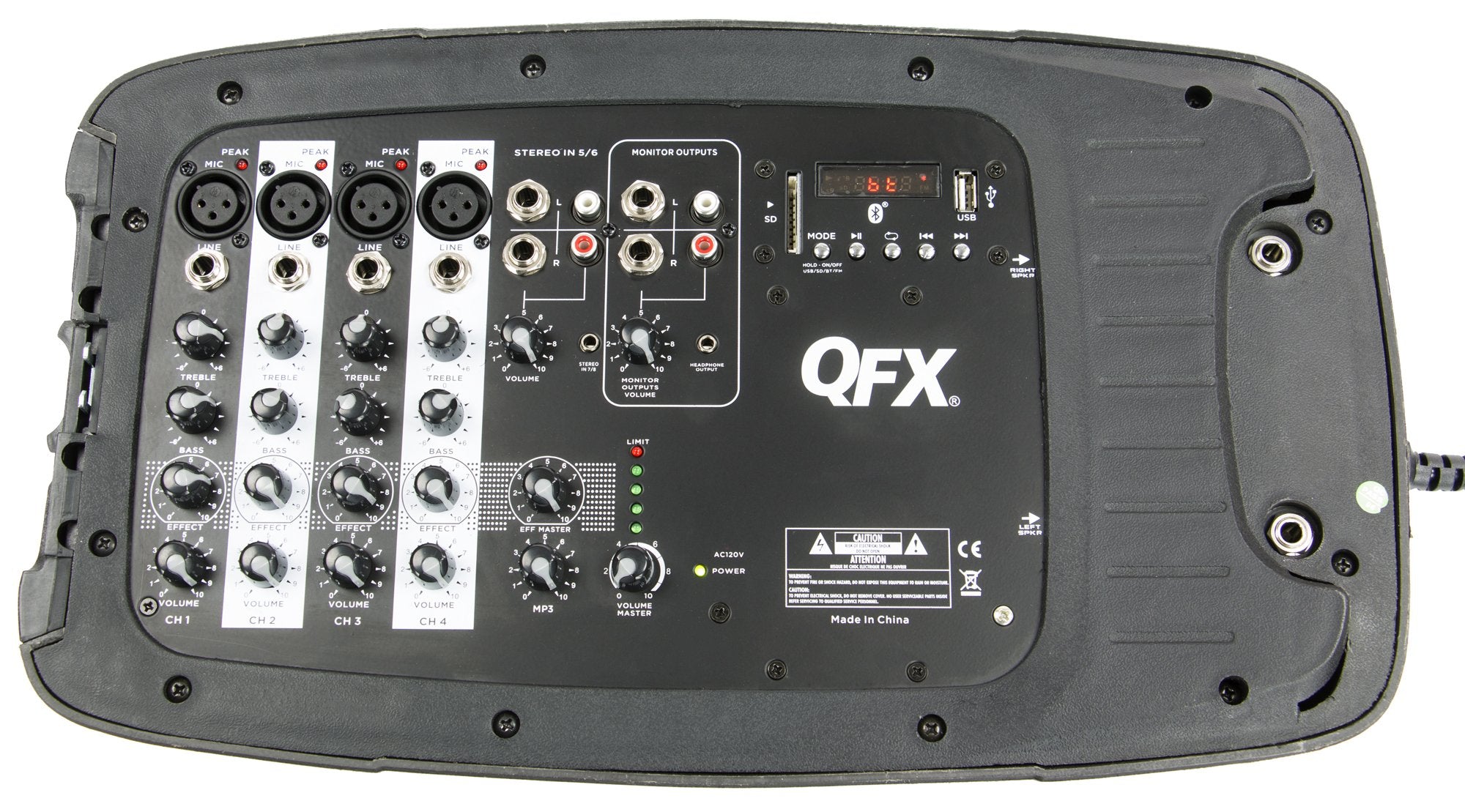 QFX SM-211 Dual 10” DJ Mixer PA System - Bluetooth
