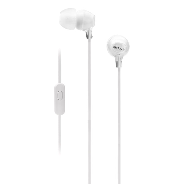 Sony MDR-EX15AP  In-ear Headphones - White Color - Microphone