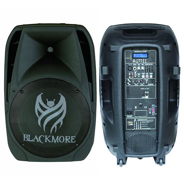 Blackmore Bocina Amplificada 15" Recargable,  Radio Fm,  Usb,  Sd,  Aux,  Bluetooth,  Microfono Gratis