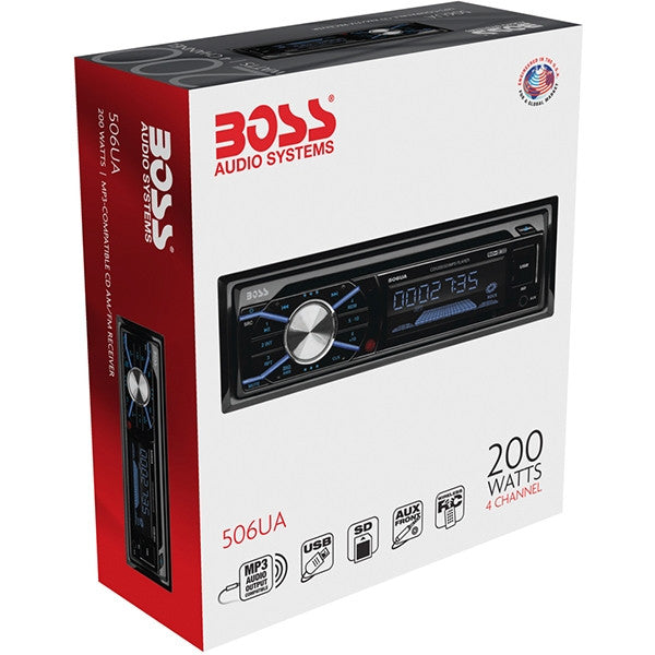 BOSS AUTOESTEREO 200 WATSS CD/MP3/USB/AUX/SD