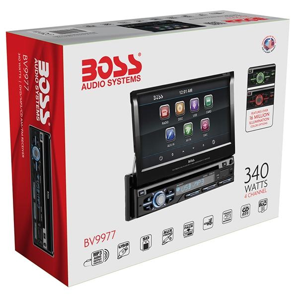 Boss Autoestereo Con Patalla Touch Retractil ,  340 Watts,  Mp3, Cd, Dvd, Usb, Sd ,  Auxiliar