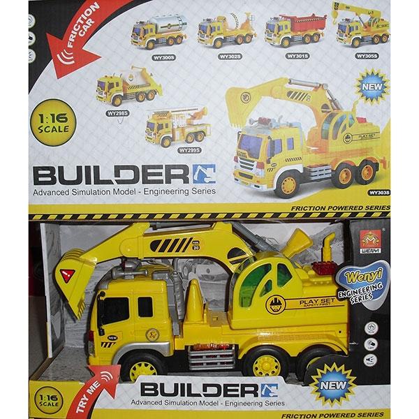 Eq Toys Camion De Construccion Friccion ,  Sonido Y Luces Buiwy303S
