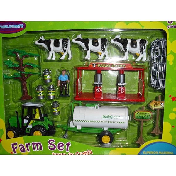 Eq Toys Farm Set De Animales Y Tractor Far80123