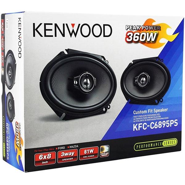 Kenwood Par De Bocinas Para Carro 6X8" Par 3 Vias 360 Watts