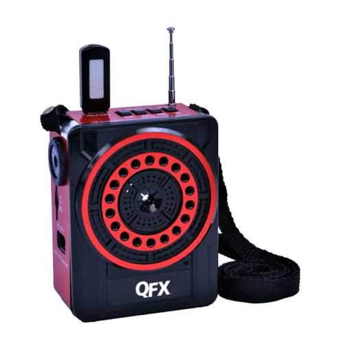 Qfx Bocina Portatil Recargable, Con Radio,Entrada Usb,Microsd