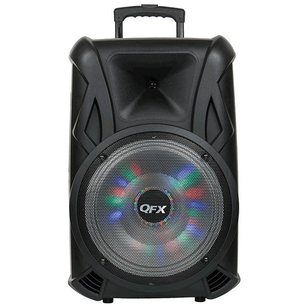 QFX BOCINA AMPLIFICADA 15" RECARGABLE/ RADIO FM/ USB/ SD/ AUX/ BLUETOOTH