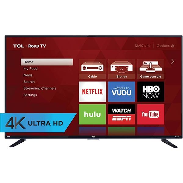 Tcl Smart Tv Roku  55" Led 4K Uhd, 1080p  120Hz, Usb, Hdmi, (X)